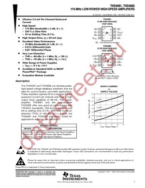 THS4082ID datasheet  